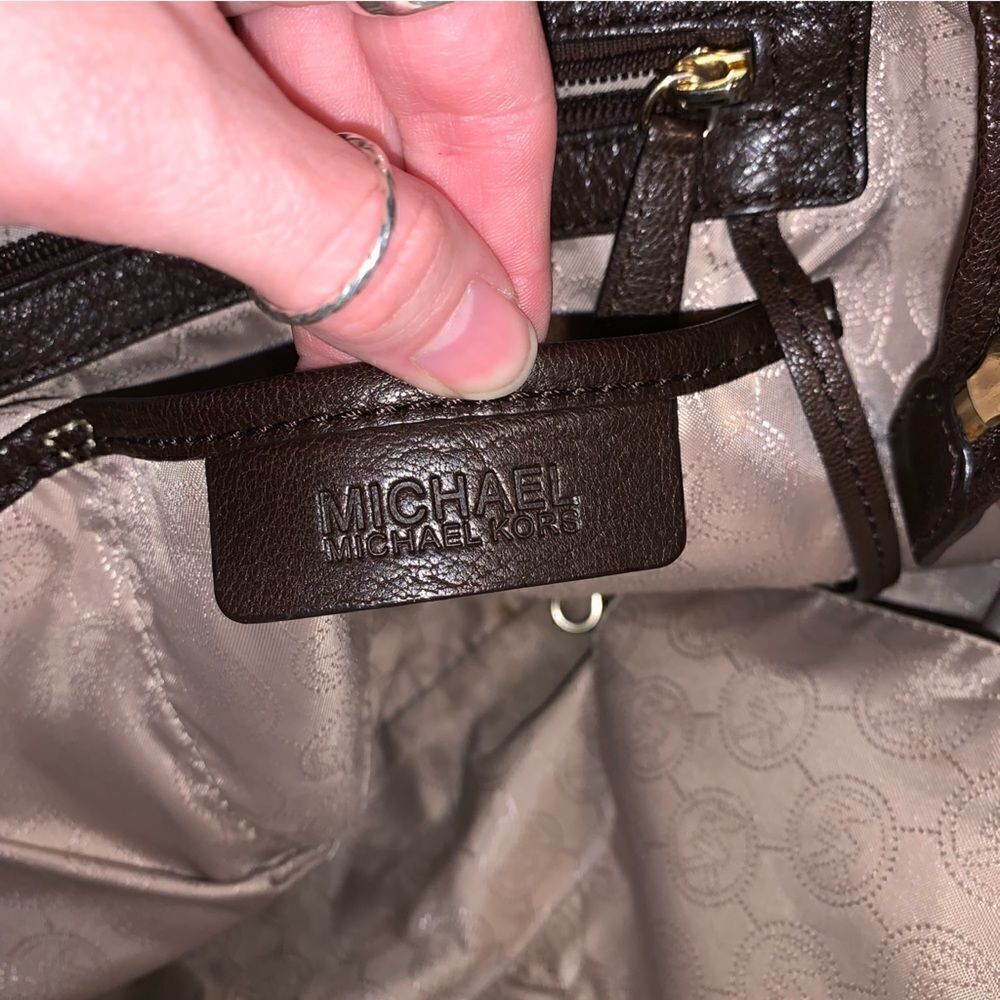 Michael Kors Brown Leather Purse - Picture 8 of 8